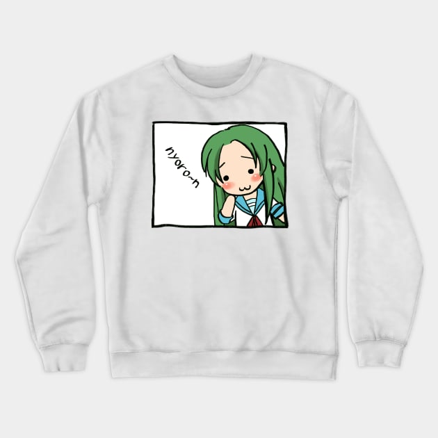 I re-draw the nyoro~n meme / Nyoron Churuya-san Crewneck Sweatshirt by mudwizard